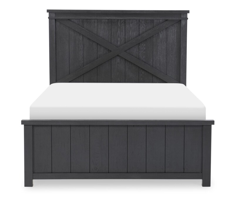 1860 Flatiron LK Complete Panel Bed Full 46 Black Finish 18604104K