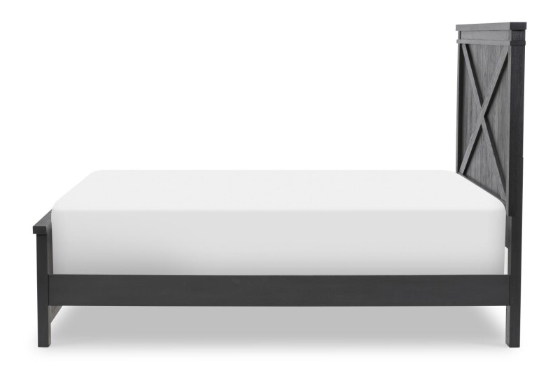 1860 Flatiron LK Complete Panel Bed Full 46 Black Finish 18604104K