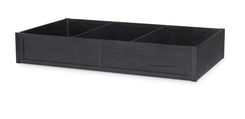 1860 Flatiron LK Trundle Storage Drawer Black Finish 18609500V