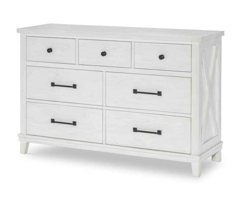 1861 Flatiron LK Dresser White Finish 18611100VC