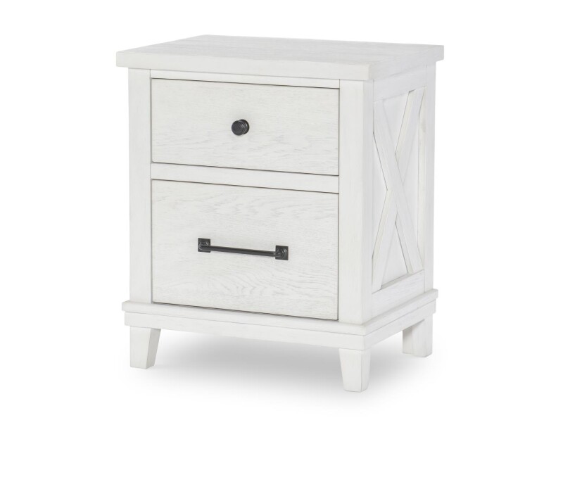 1861 Flatiron LK Night Stand White Finish 18613100V