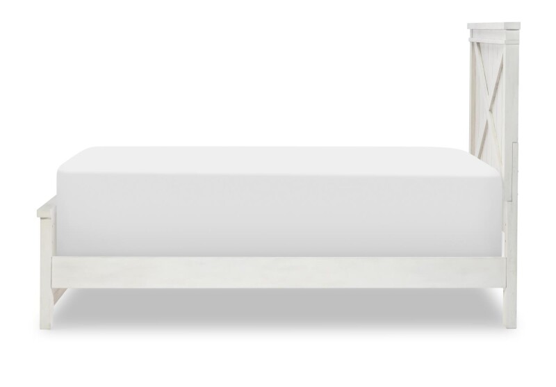 1861 Flatiron LK Complete Panel Bed Twin 33 White Finish 18614103K