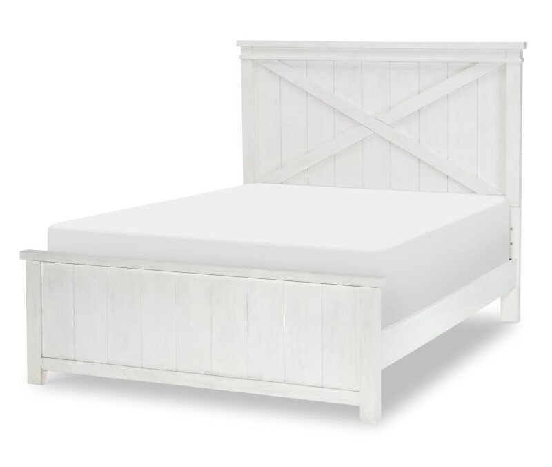 1861 Flatiron LK Complete Panel Bed Full 46 White Finish 18614104K
