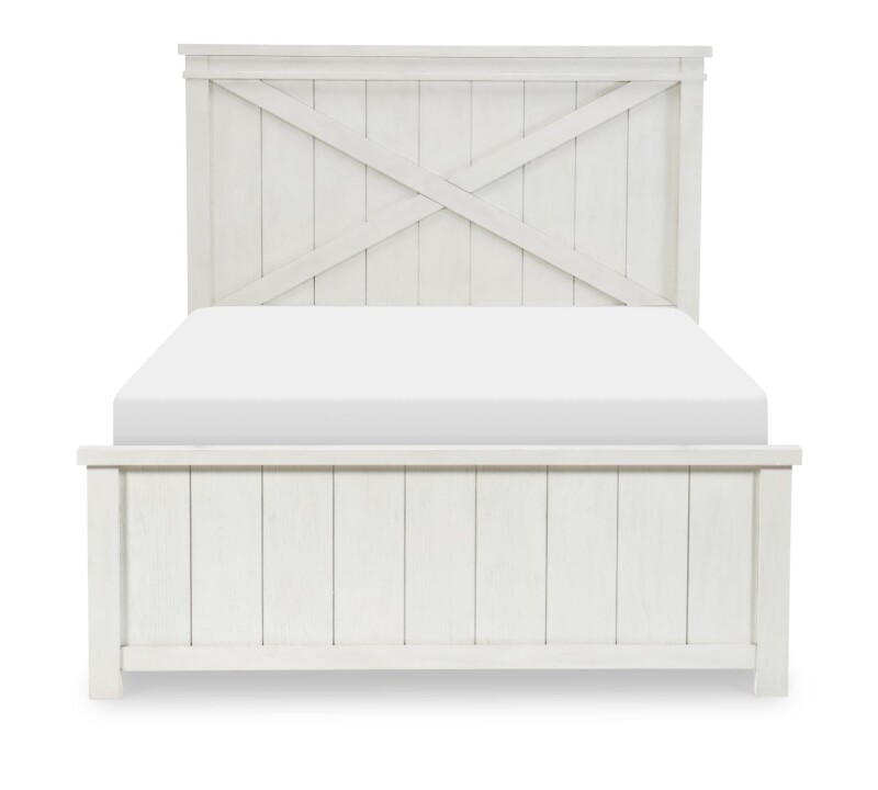 1861 Flatiron LK Complete Panel Bed Full 46 White Finish 18614104K