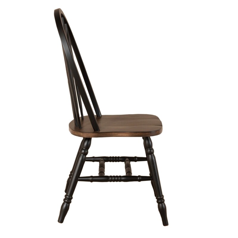 Carolina Crossing Windsor Side Chair- Black 186BC1000S