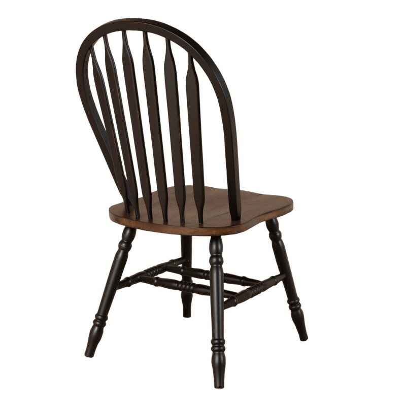 Carolina Crossing Windsor Side Chair- Black 186BC1000S