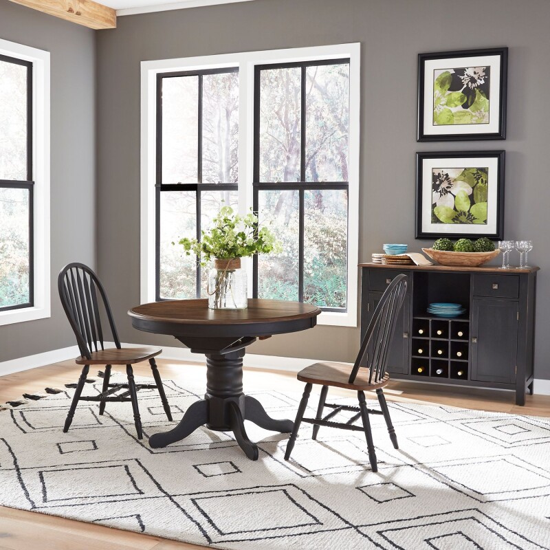 Carolina Crossing 3 Piece Pedestal Table Set 186BCD3PDS