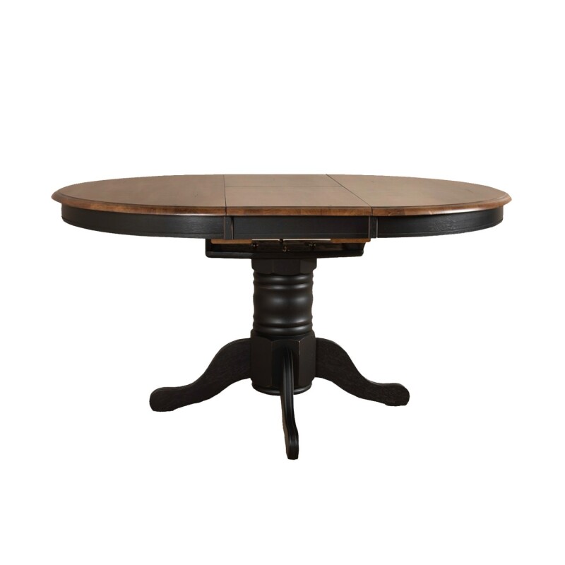 Carolina Crossing 5 Piece Pedestal Table Set- Black 186BCD5PDS