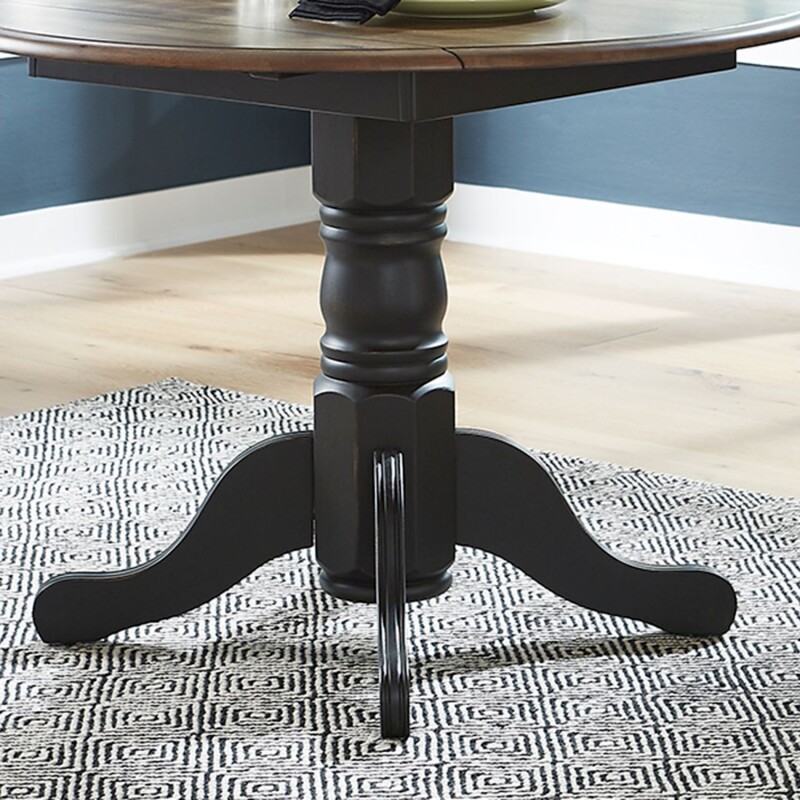 Carolina Crossing Drop Leaf Table Base- Black 186BP4242
