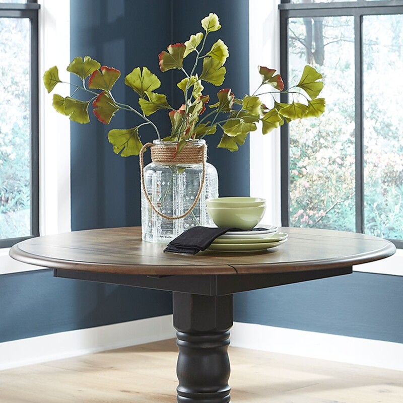 Carolina Crossing Drop Leaf Table Top- Black 186BT4242