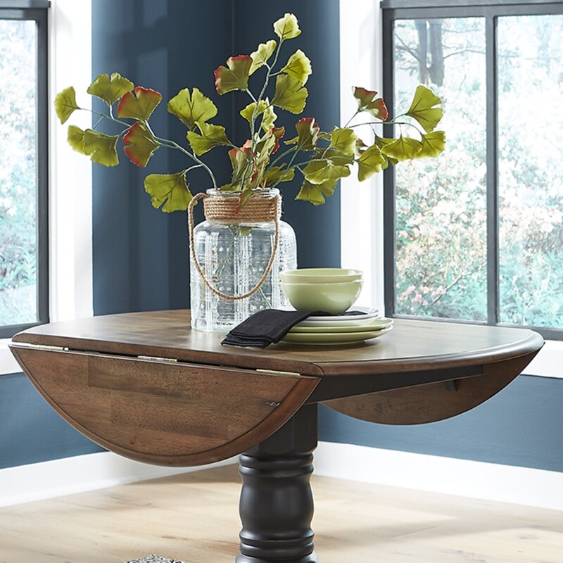 Carolina Crossing Drop Leaf Table Top- Black 186BT4242