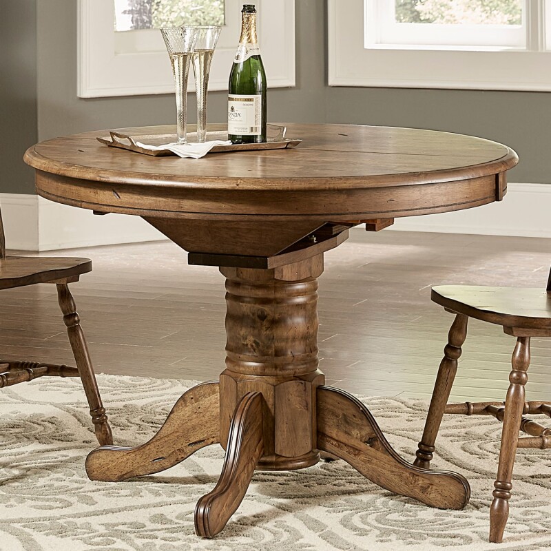 Carolina Crossing Oval Pedestal Table Base 186P4257