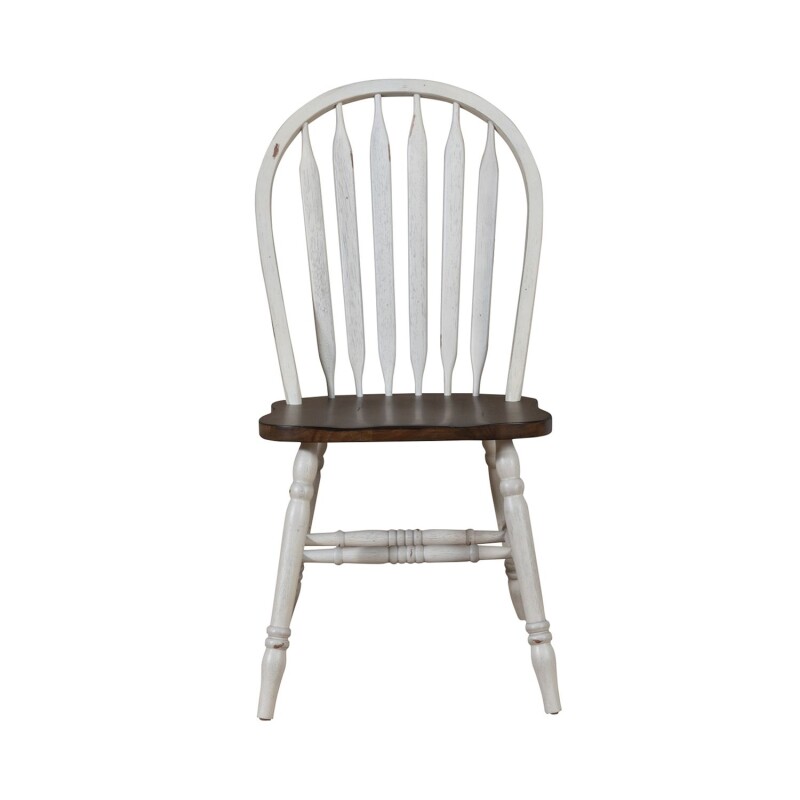 Carolina Crossing Windsor Side Chair- White 186WC1000S