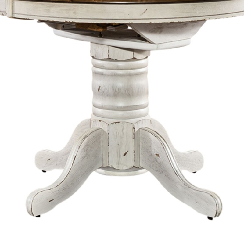 Carolina Crossing Oval Pedestal Table Base- White 186WP4257
