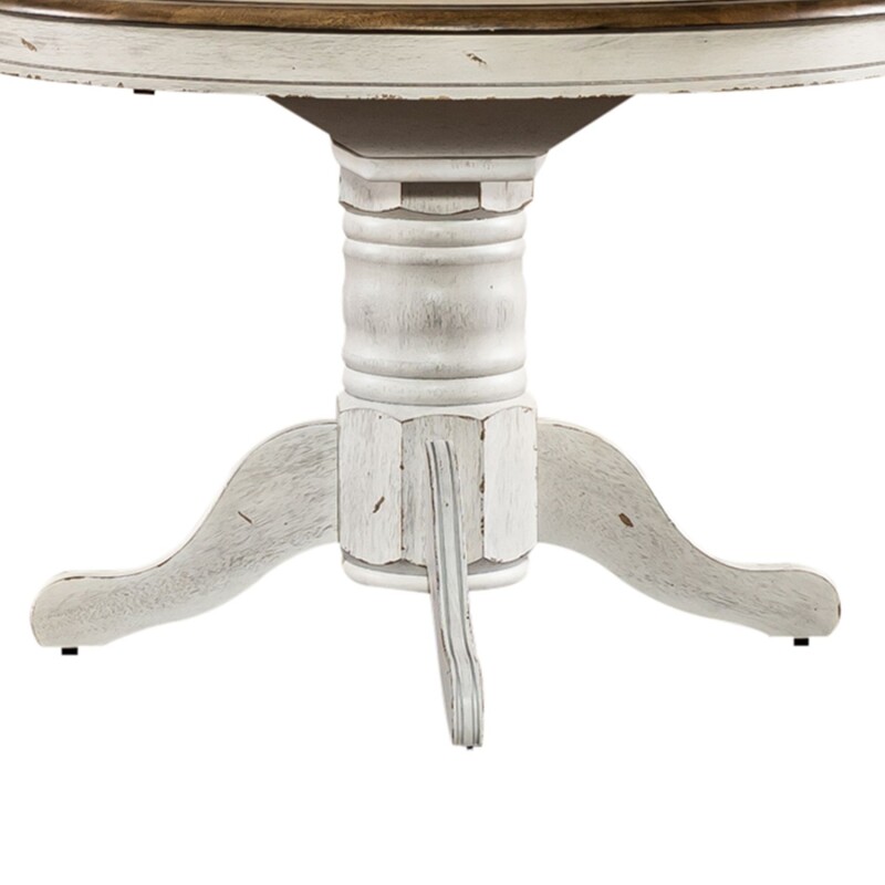 Carolina Crossing Oval Pedestal Table Base- White 186WP4257
