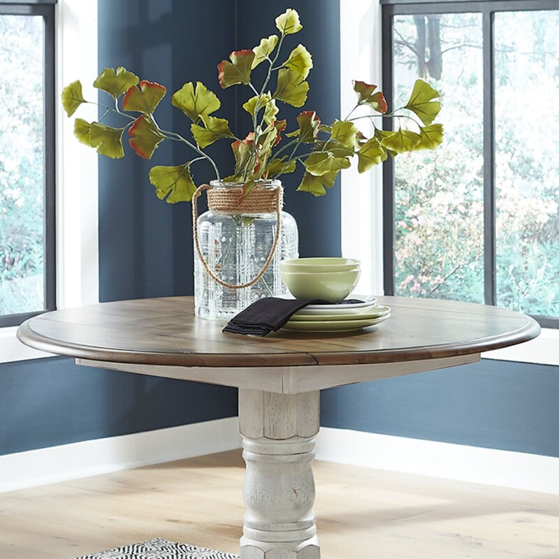Carolina Crossing Drop Leaf Table Top- White 186WT4242