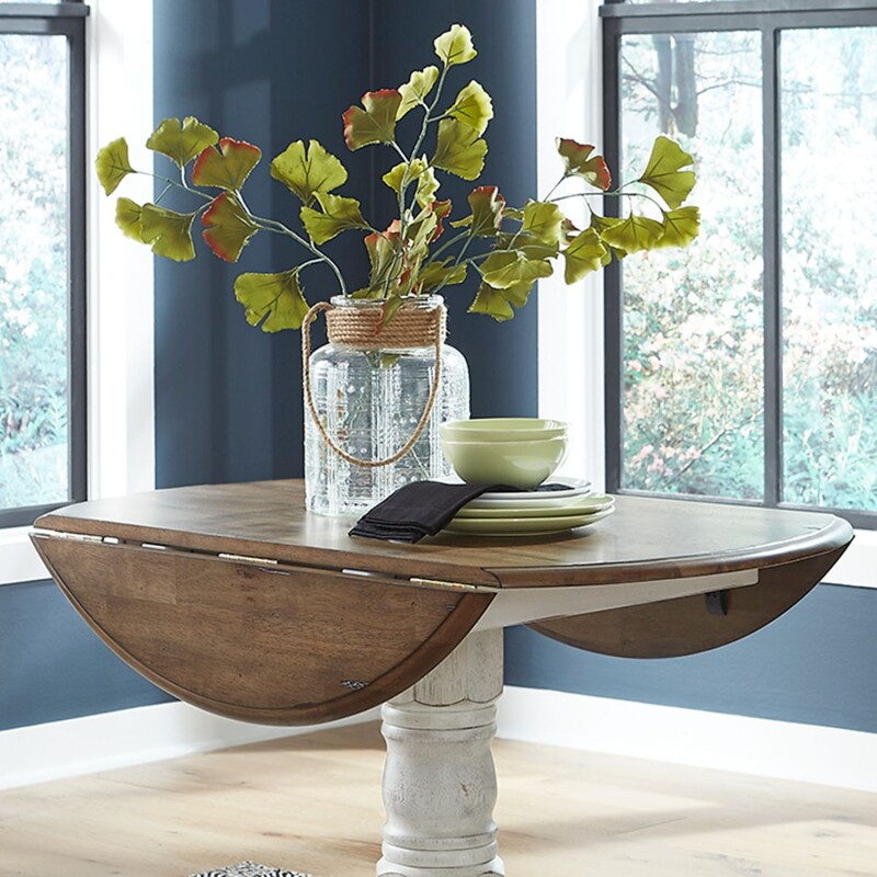 Carolina Crossing Drop Leaf Table Top- White 186WT4242