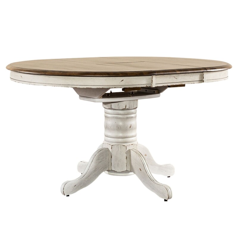 Carolina Crossing Oval Pedestal Table Top- White 186WT4257