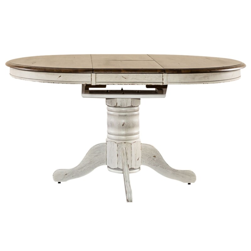 Carolina Crossing Oval Pedestal Table Top- White 186WT4257