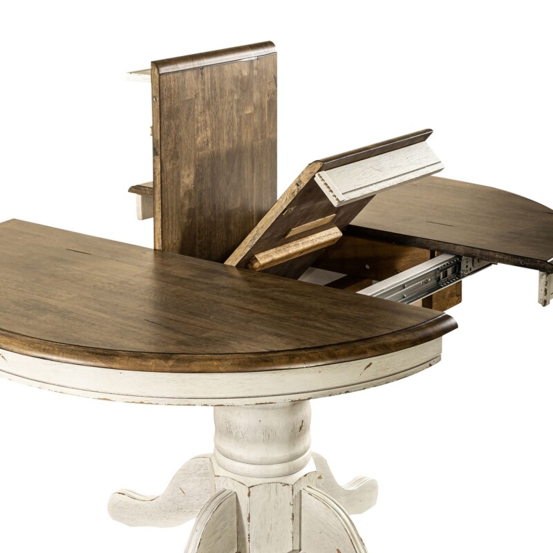 Carolina Crossing Oval Pedestal Table Top- White 186WT4257