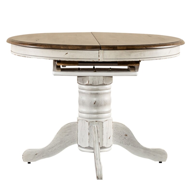 Carolina Crossing Oval Pedestal Table Top- White 186WT4257