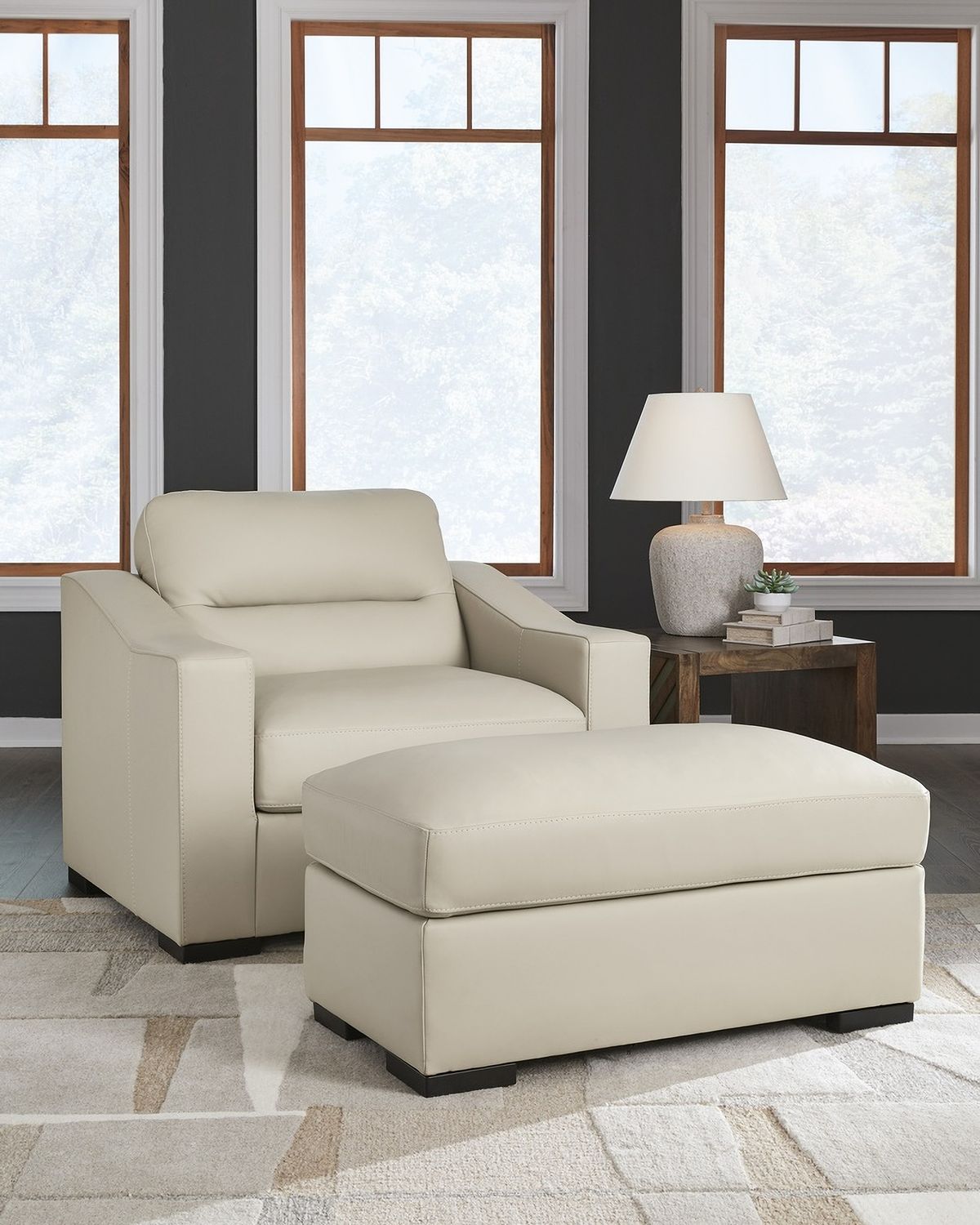 Treasure Trove Ottoman In Almond 1930414