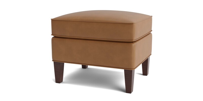 Kent Leather Ottoman 195101L58