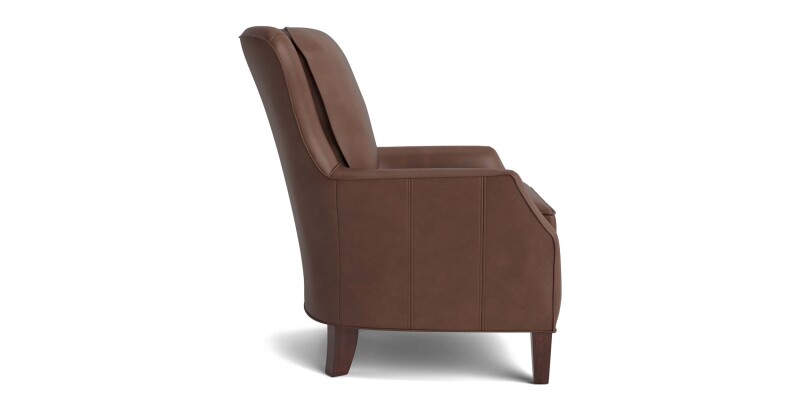 Kent Leather Slope Arm Chair 195102L53