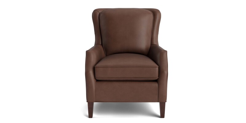 Kent Leather Slope Arm Chair 195102L55