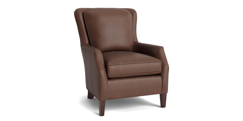 Kent Leather Slope Arm Chair 195102L61