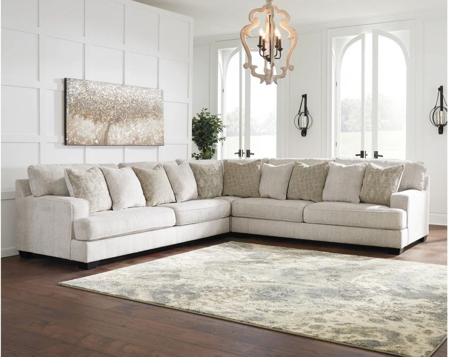 Rawcliffe 3-Piece Sectional In Parchment 19604S1