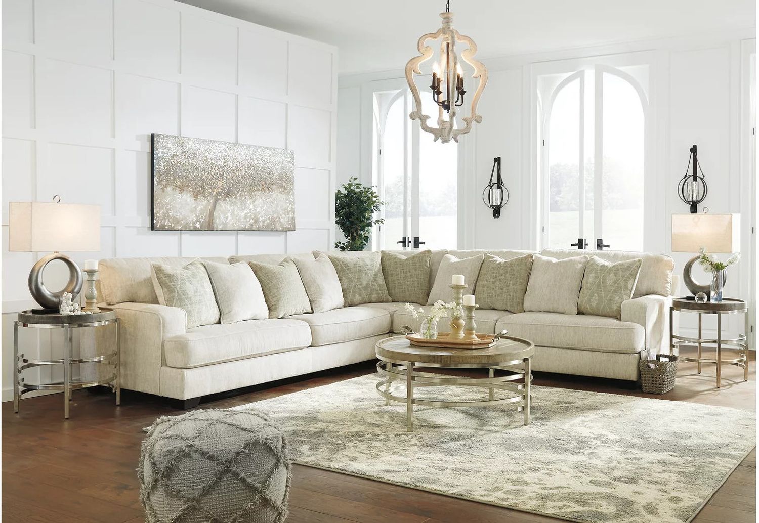 Rawcliffe 3-Piece Sectional In Parchment 19604S1