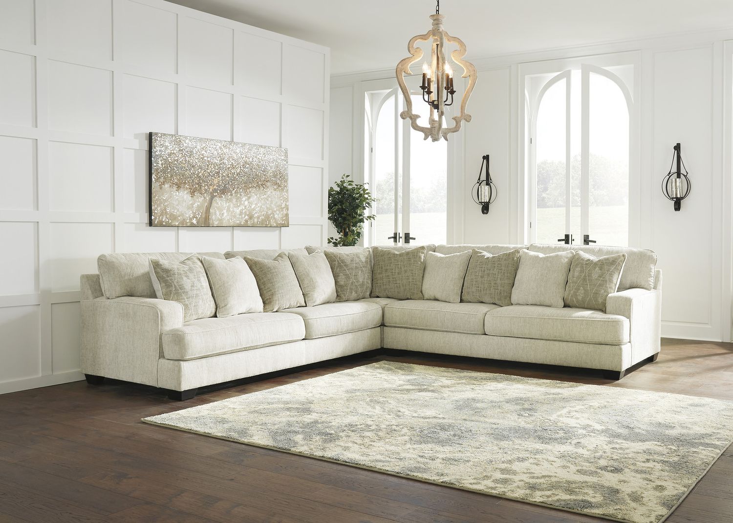 Rawcliffe 3-Piece Sectional In Parchment 19604S1