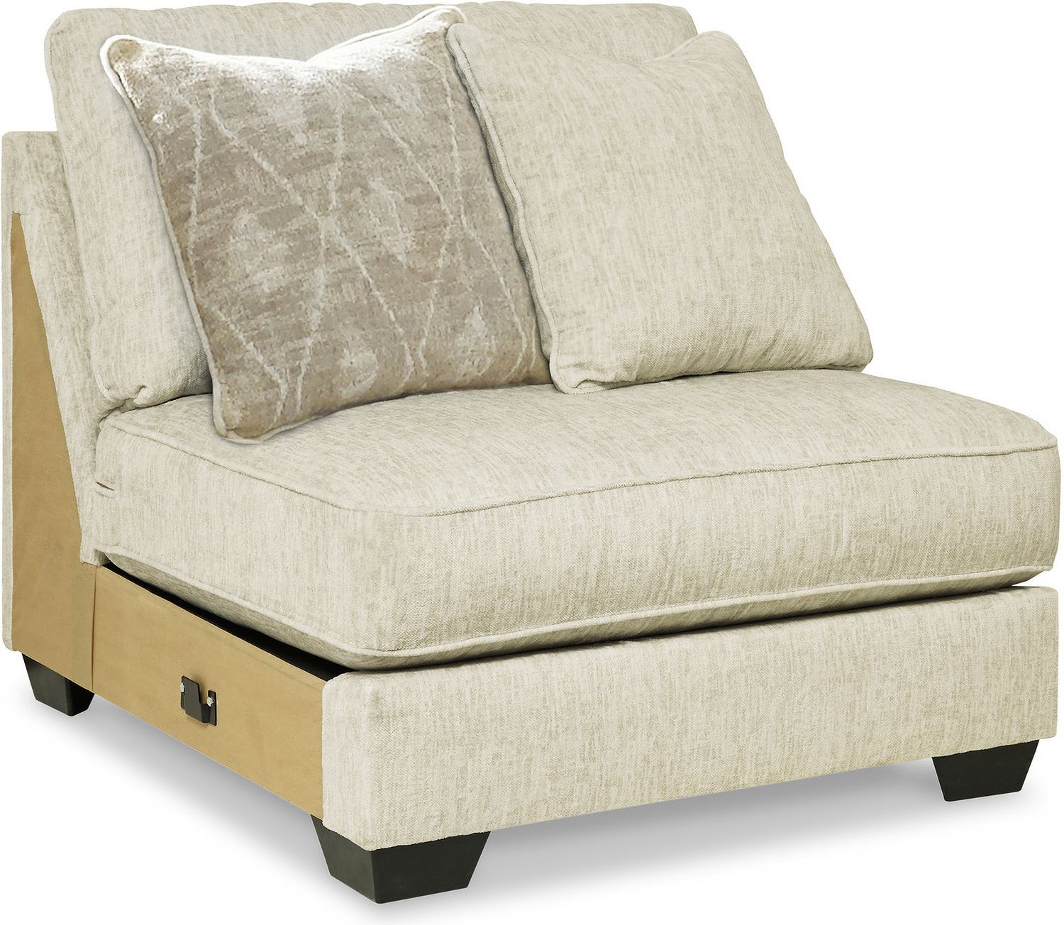 Rawcliffe 4-Piece Sectional with Ottoman In Parchment 19604U3