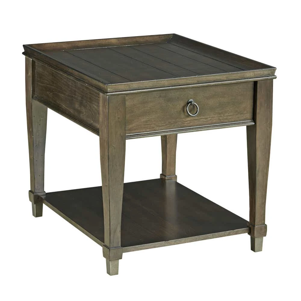 Sunset Valley Dark Rectangular Drawer End Table 197915D
