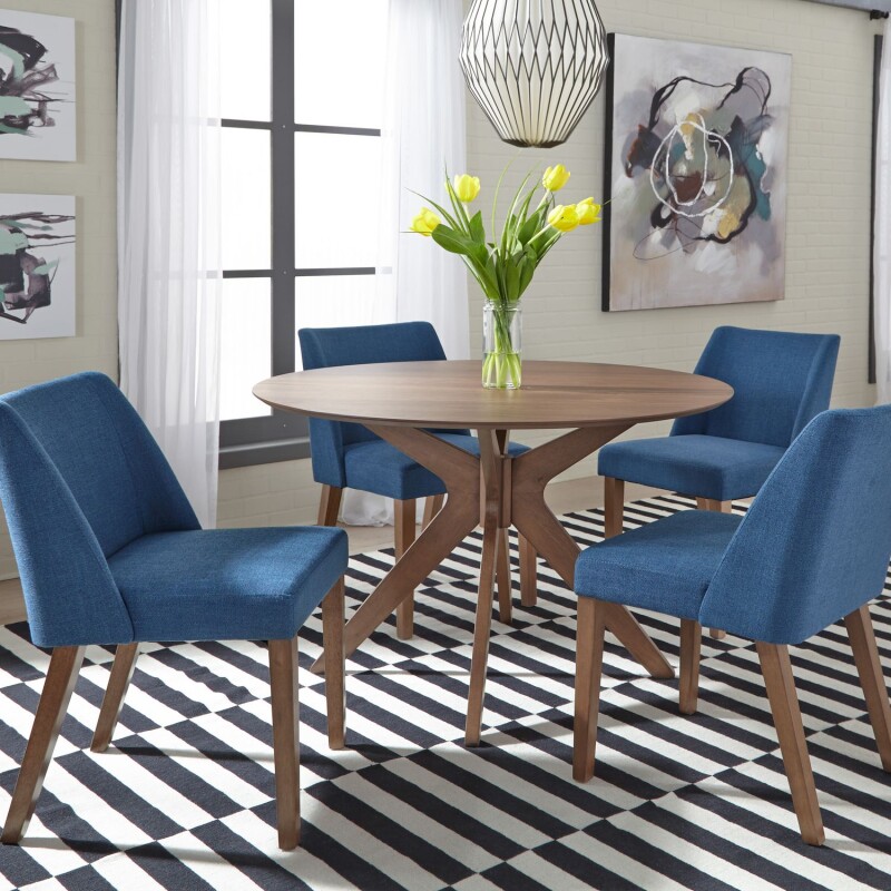 Space Savers 5 Piece Pedestal Table Set 198CD5PDS
