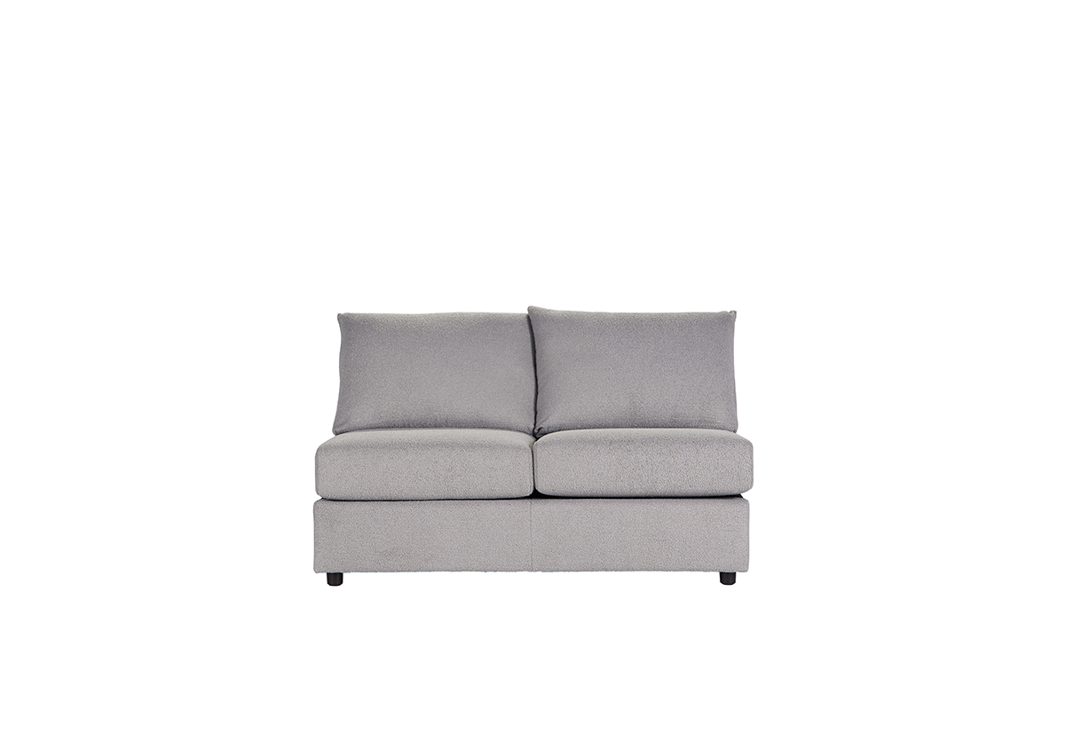 19900SEC Armless Loveseat Cush Nickle 19900ALS02