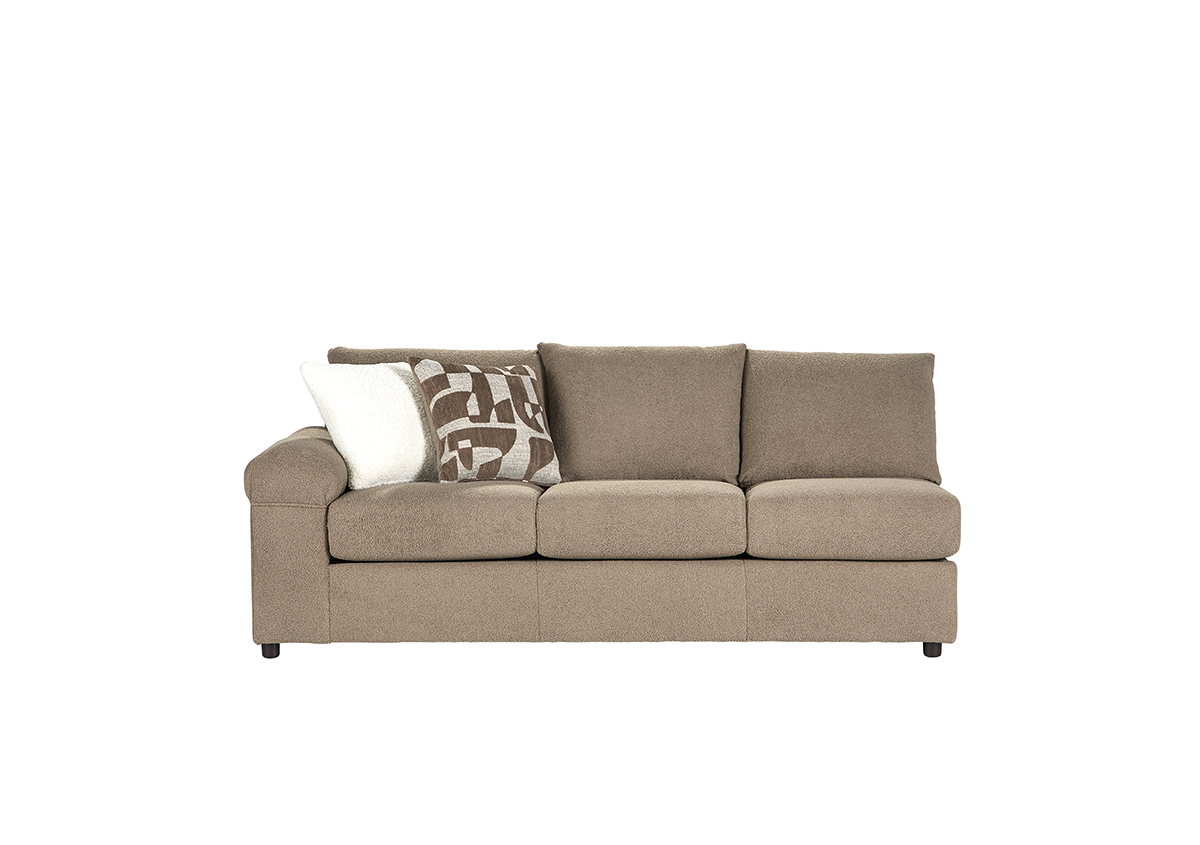 19900SEC L/F 1 Arm Sofa Cush Putty 19900LFS01
