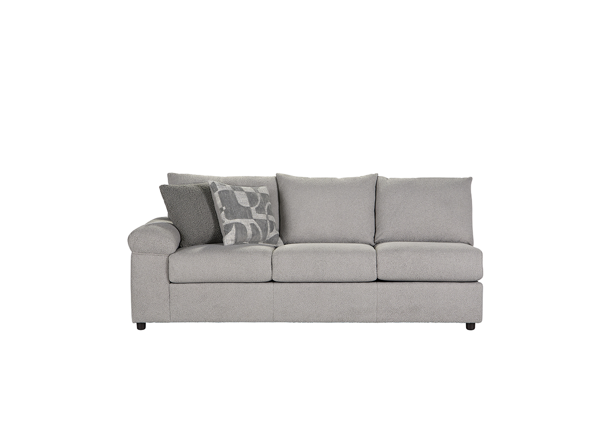 19900SEC L/F 1 Arm Sofa Cush Nickle 19900LFS02