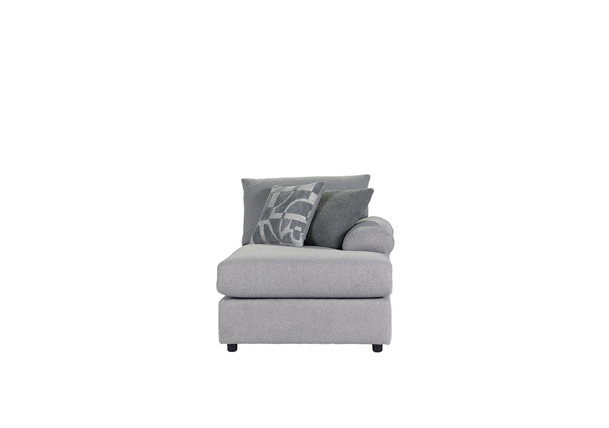 19900SEC R/F Chaise Cush Nickle 19900RFCHS02