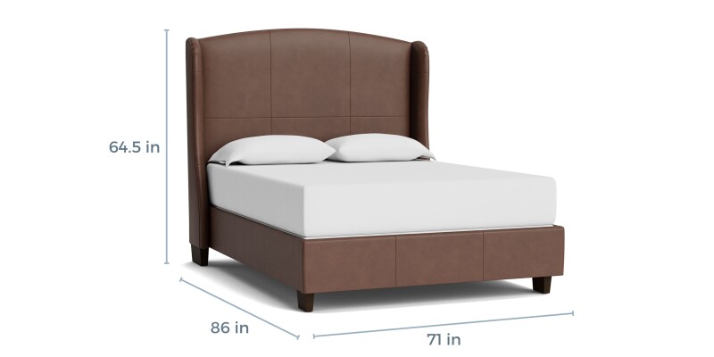 Paris Leather Upholstered Bed 1990K159LKIT53