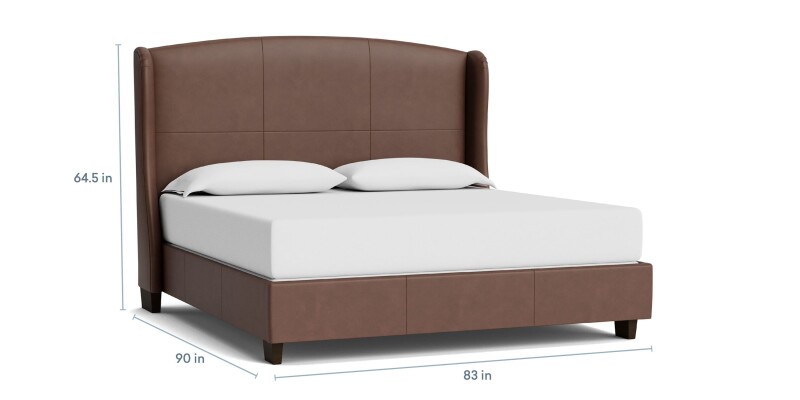 Paris Leather Upholstered Bed 1990K179LKIT53