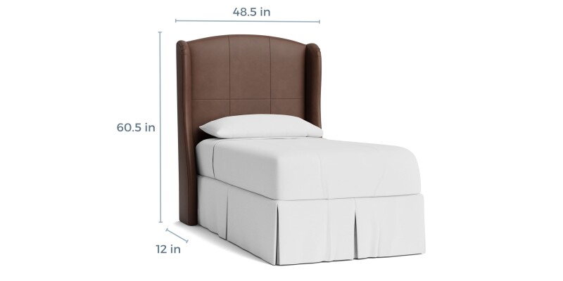 Paris Leather Upholstered Bed 1991H139L53