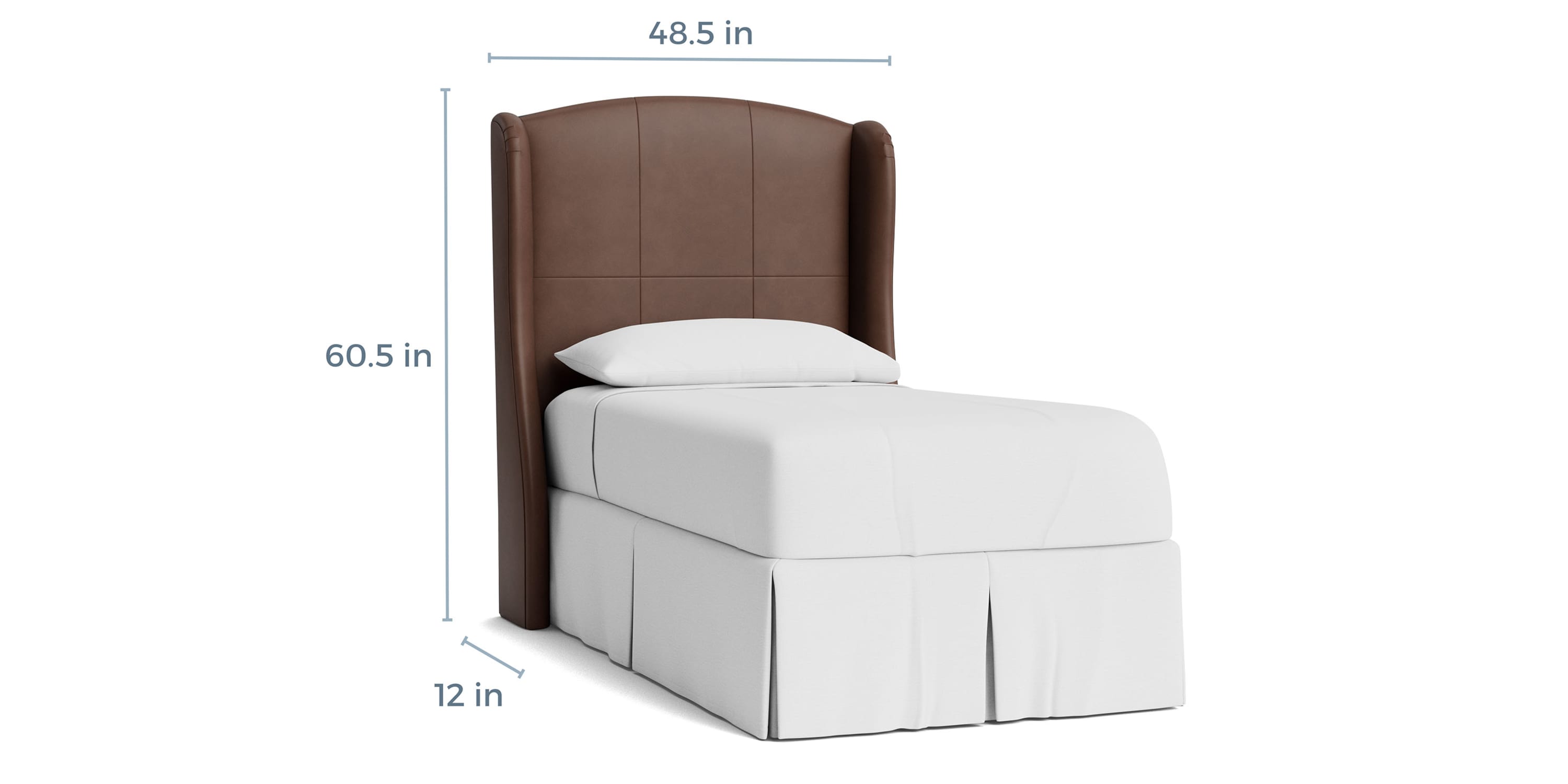 Paris Leather Upholstered Bed 1991H139L56