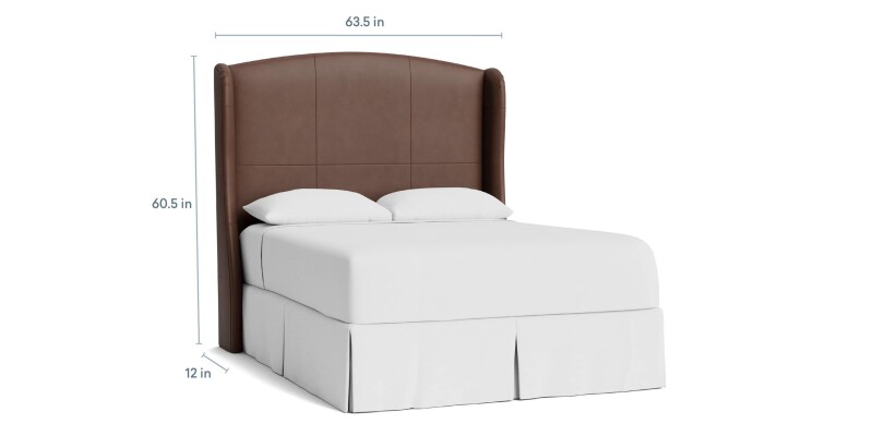 Paris Leather Upholstered Bed 1991H149L55