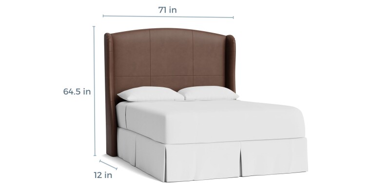 Paris Leather Upholstered Bed 1991H159L52