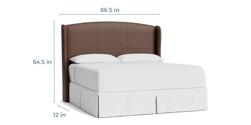 Paris Leather Upholstered Bed 1991H169L55