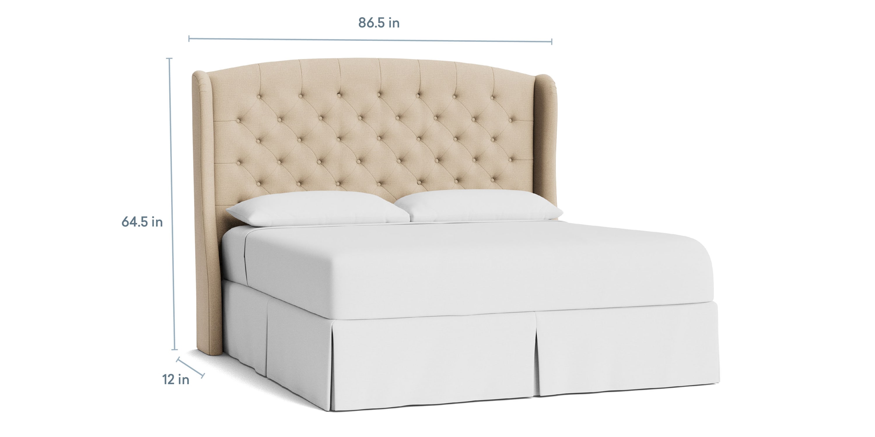 Paris Tufted Upholstered Bed 1991H169T26