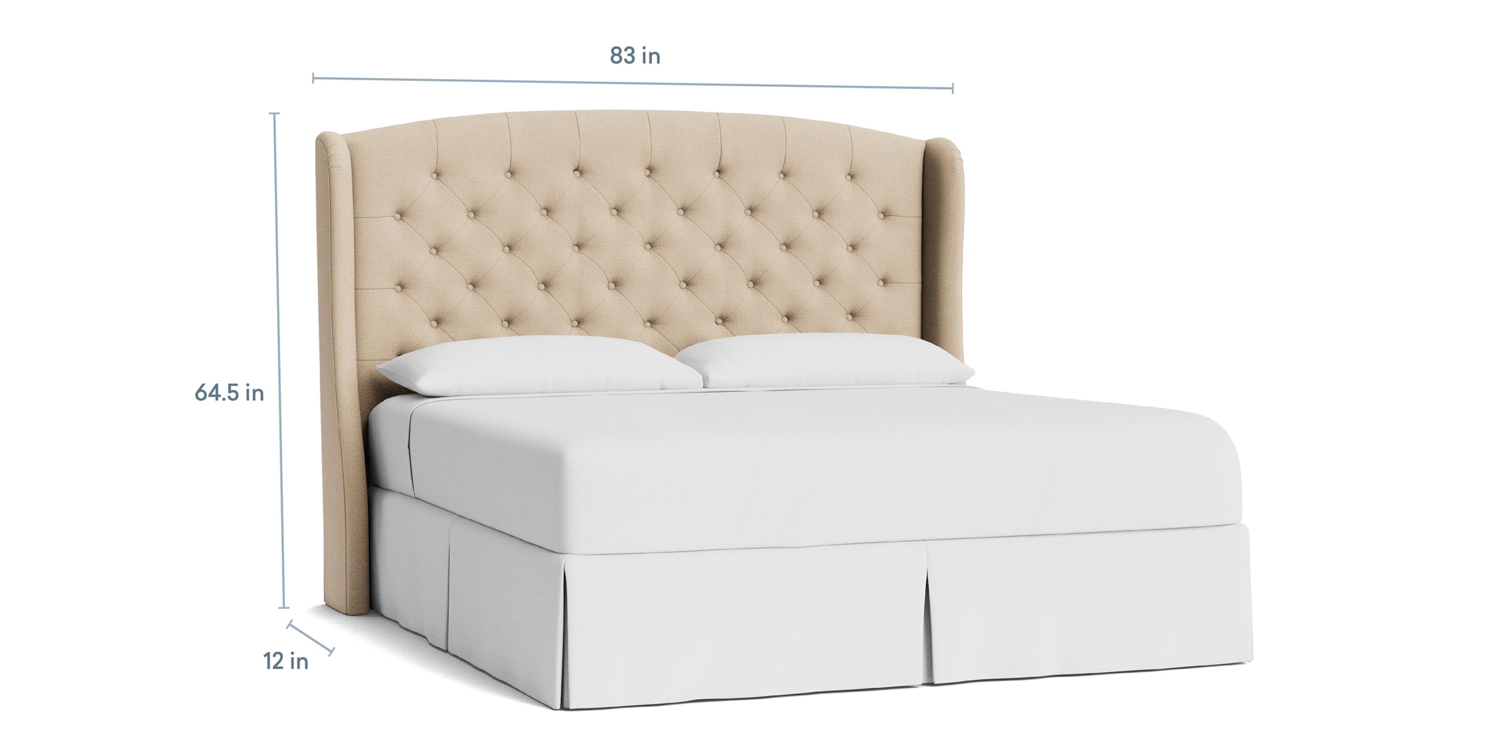 Paris Tufted Upholstered Bed 1991H179T26