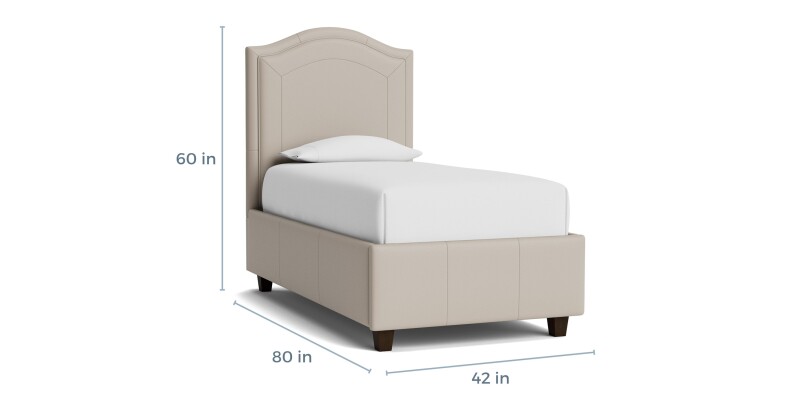 Vienna Leather Upholstered Bed 1992K139LKIT61